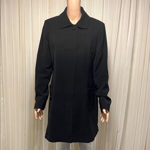 Elegant Black Women's Trench Coat